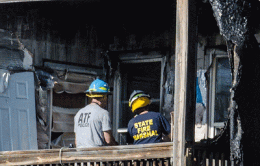 Fire Marshal's office on incident scene with partner agency